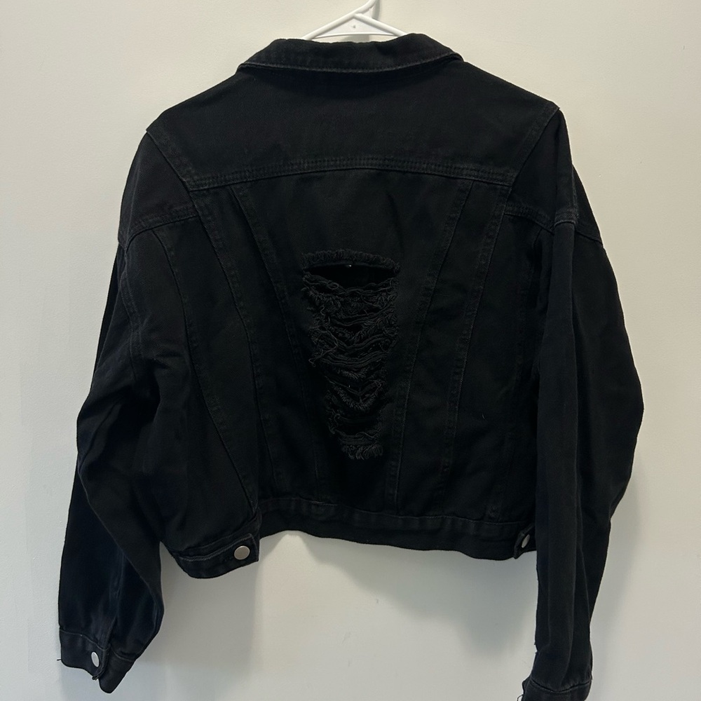 PLT Distressed Denim Jacket UK8